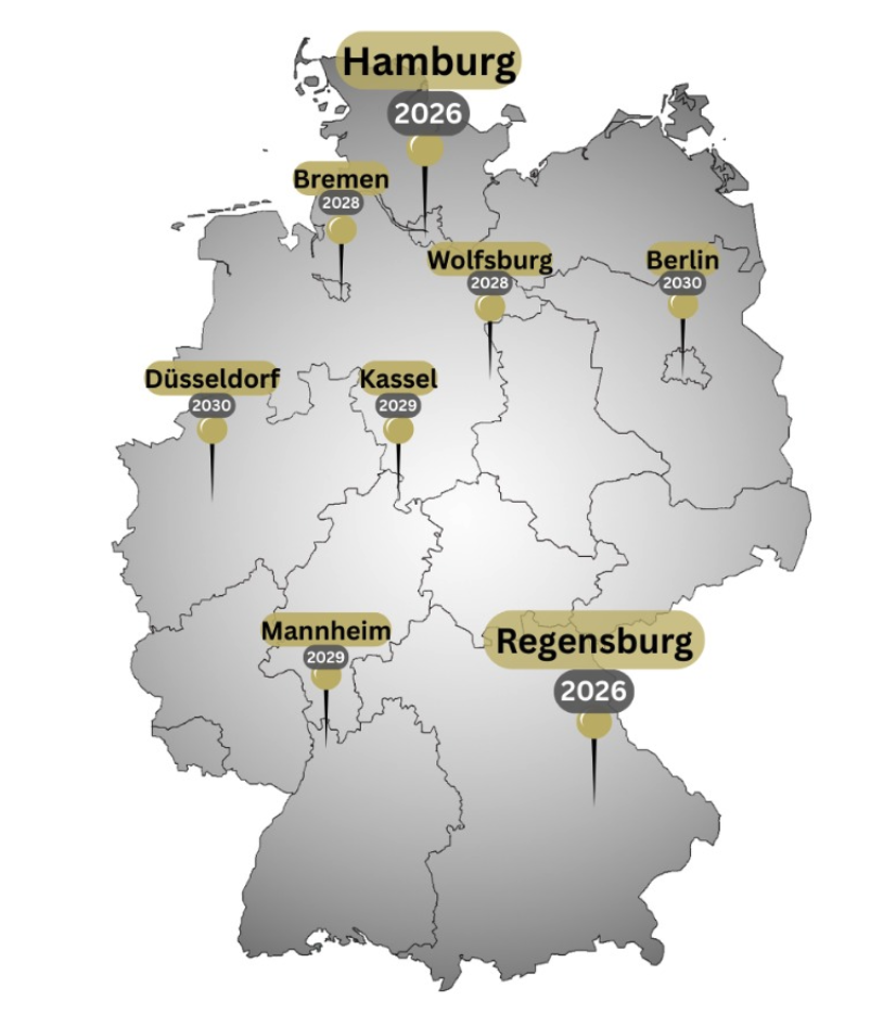Zukünftige Standorte